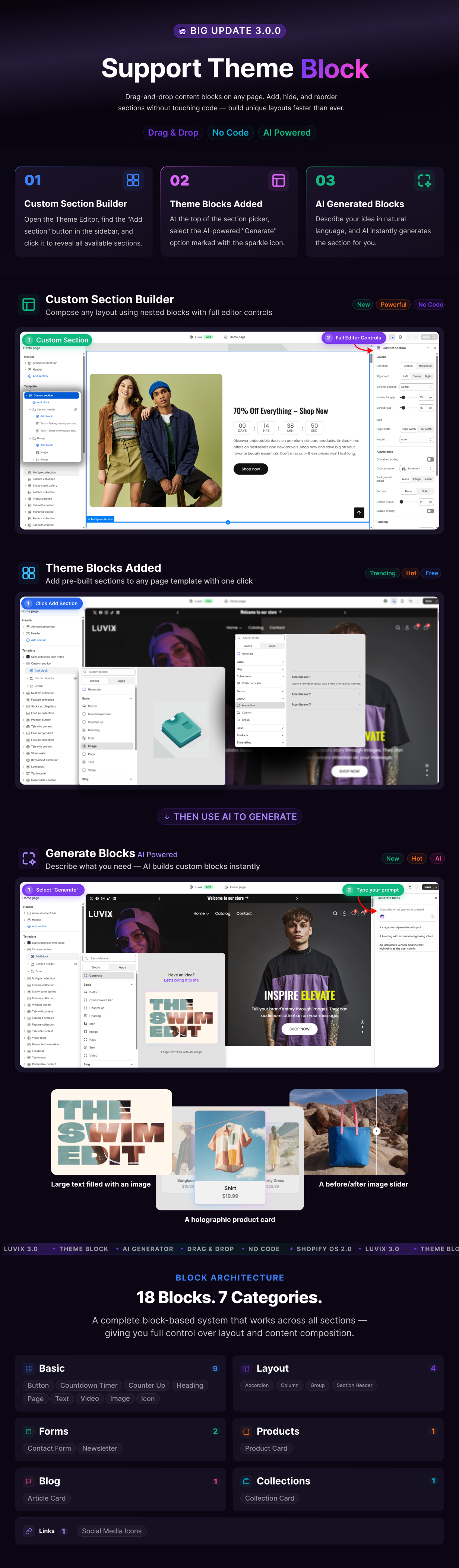 Luvix  - Multipurpose Shopify Theme OS 3.0 (Theme Block)